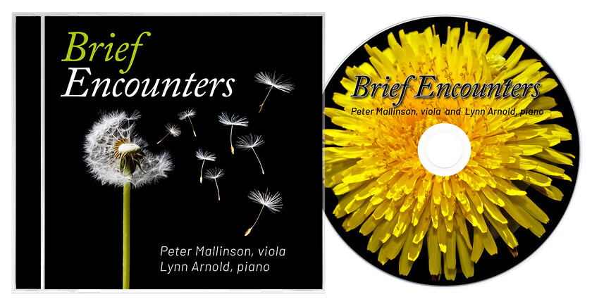 Brief Encounters CD Cover Design 
 Design of a CD Cover for Peter Mallinson and Lynn Arnold - Brief Encounters 
 Keywords: Black, Yellow, Print, Printed, Cassette, Dandelion, Product, Designer, Flower, Artwork, Case, Classical, Weed, Music, seed